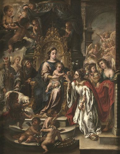 Mystiek huwelijk van de heilige Catharina, Juan de Valdés Leal, Mystiek huwelijk van de heilige Cath