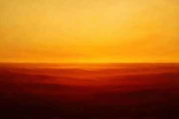 Warmer Horizont mit Schichten