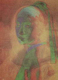 Mona Lisa trifft Girl with a Pearl Earring von Truckpowerr