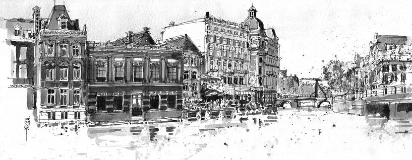 Doelen Hotel, Amsterdam van Christiaan T. Afman