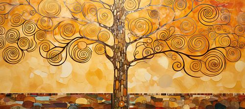 Stylised Autumn Tree | Autumn Tree Painting
