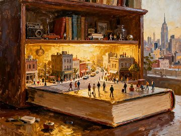 Métropole dans la bibliothèque sur Kristin M