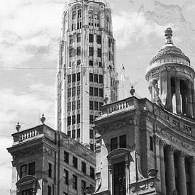 Het Tribune-gebouw in Chicago van Christiane Schulze