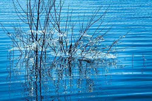 Abstraction naturelle dans les formes de glace