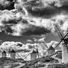 Historical windmills of Don Quixote, in La Mancha (Spain). by Carlos Charlez