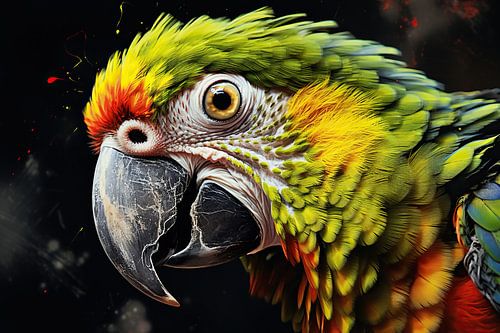 Papagei Kunstwerk