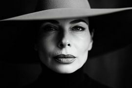 Elegant woman in dramatic light by Poster Art Shop