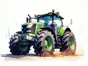 Grüner Traktor