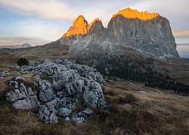 Das erste Licht in den Dolomiten von Anges van der Logt