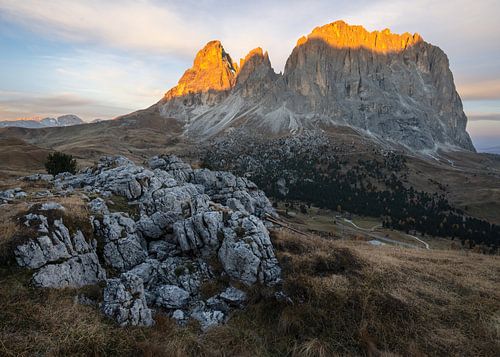 Das erste Licht in den Dolomiten