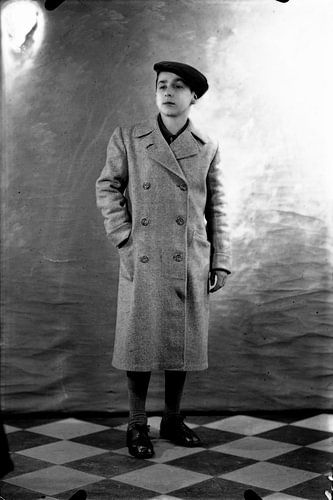 Antieke analoge zwart wit foto, Italy 1