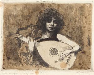 Albert Besnard, Der Lautenist, 1922