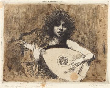 Albert Besnard, De luitspeler, 1922