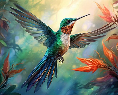 Fliegender Kolibri