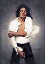 Michael Jackson Oilpaint van Bert Hooijer thumbnail