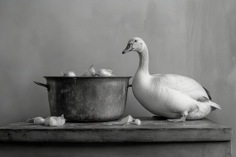 Oie à la casserole par Poster Art Shop