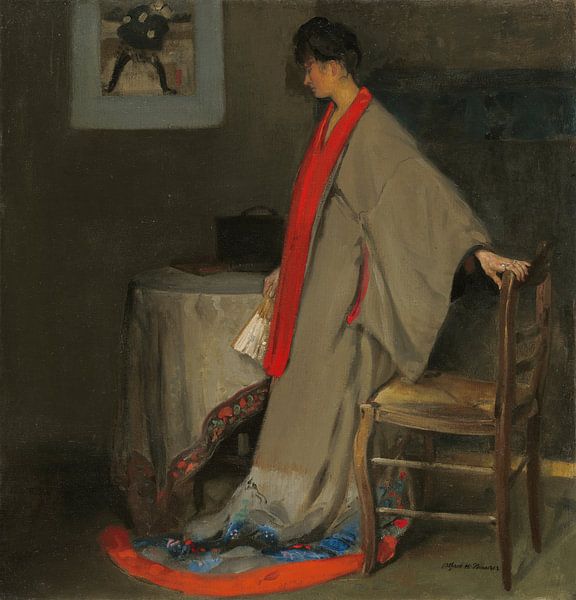 Jeune femme en kimono, Alfred Henry Maurer - 1901 par Het Archief