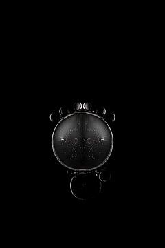 minimalist composition of clear water bubbles by Abstract on the move