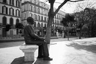 Picasso op Plaza de la Merced in Malaga, Spanje van Gerard van de Werken thumbnail