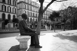 Picasso op Plaza de la Merced in Malaga, Spanje