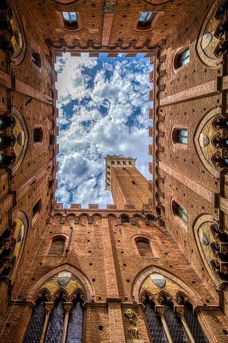Der Palazzo Pubblico von innen fotografiert