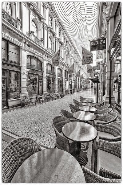 Passage The Hague - black and white by Michel Groen