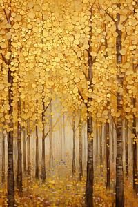 Goldener Wald im Herbst