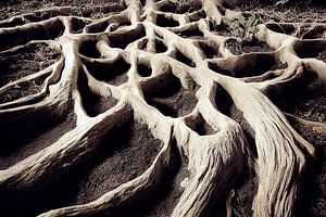 Oude wortels van een boom illustratie van Animaflora PicsStock
