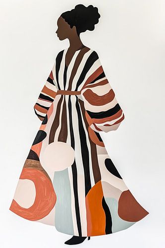 Verspielte Eleganz in Streifen