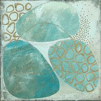 Organische vormen in Turquoise