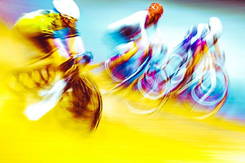 Cyclist in motion