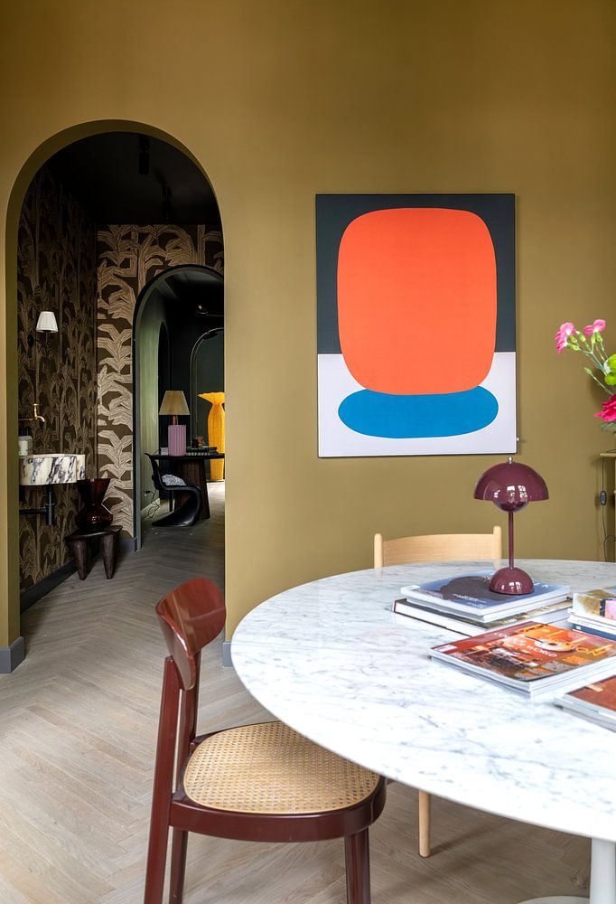 Blauw en rood 7  van Vitor Costa 