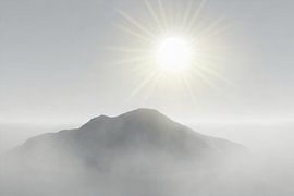 Sun over the mountains by Uwe Merkel