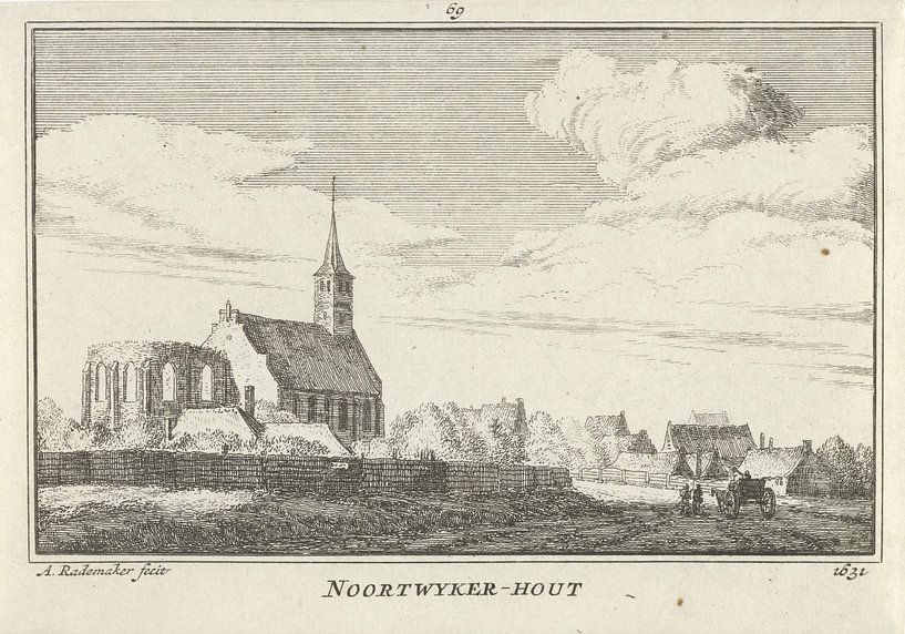 Abraham Rademaker, Ansicht von Noordwijkerhout, 1631 von Atelier Liesjes