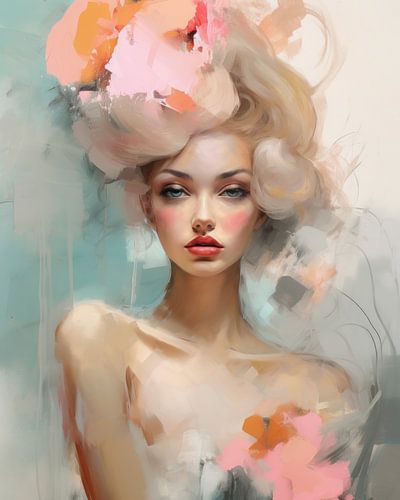 Porträt in Pastellfarben