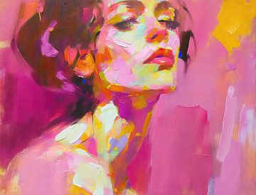 Roze Vrouw | Vrouw Roze van De Mooiste Kunst