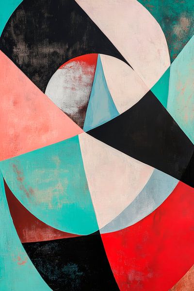 Geometrische Farben in sanften Harmonien von Poster Art Shop