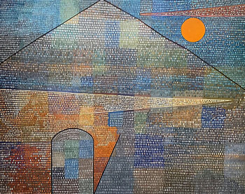 Geometric Sunset City