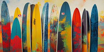 Surfplanken van Bert Nijholt