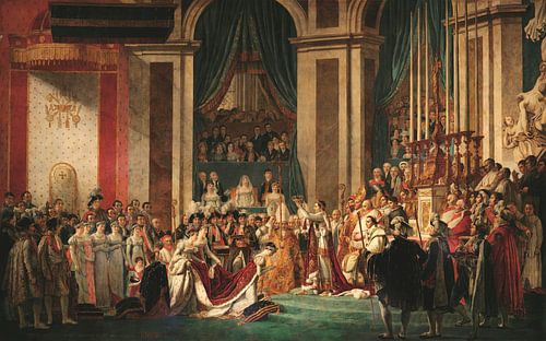 De kroning van Napoleon en de kroning van Josephine, Jacques-Louis David