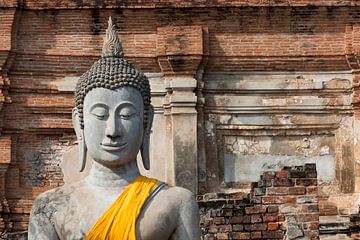 Bouddha à Ayutthaya sur Antwan Janssen