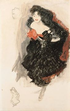 Gustav Klimt - Studie voor Judith II (rond 1908) van Peter Balan