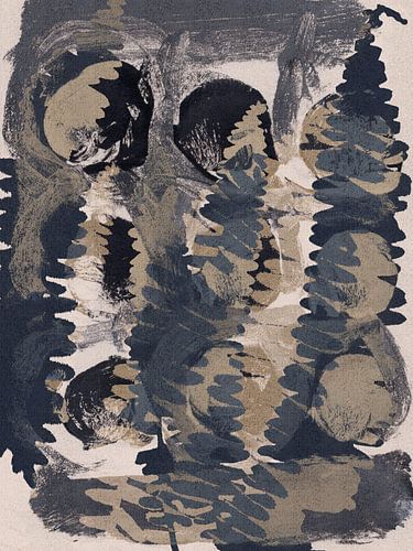 Wabi-Sabi tuin in zachte natuurlijke tinten