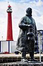 IJmuider Vissersmonument Nederland van Hendrik-Jan Kornelis thumbnail