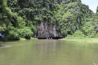 Vietnamese cave in river