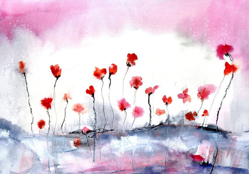 Rosa Zart SOMMER LAUNE von Claudia Gründler