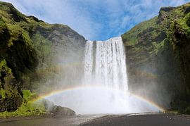Skógafoss, waterfall in Iceland  by Paul Barendregt