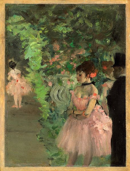 Tänzer hinter der Bühne, Edgar Degas von Liszt Collection