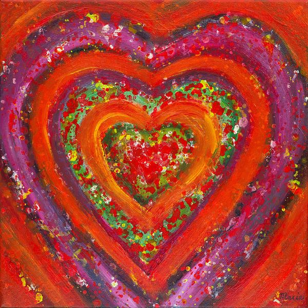 Rood Hart van Maria Meester