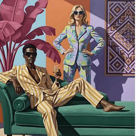 Luxury Retro Fashion Scene by BS